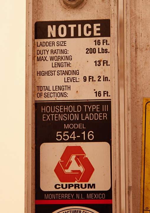 Cuprum 16-Ft. Extension Ladder