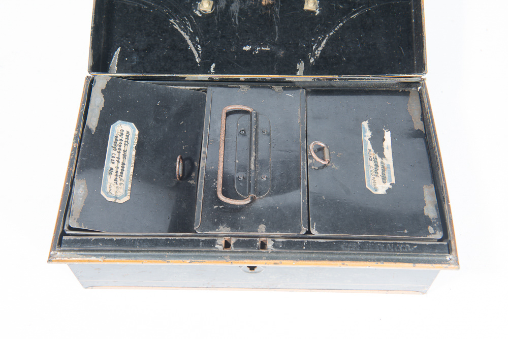 Pair of Antique Tax Collection Boxes