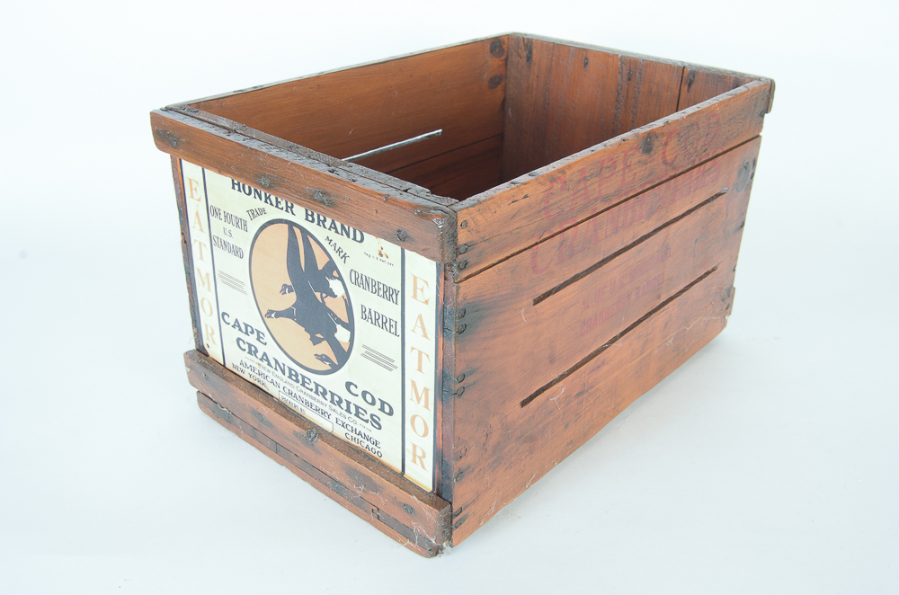 Vintage Cape Cod Cranberry Rake, Crate and Berry Picker