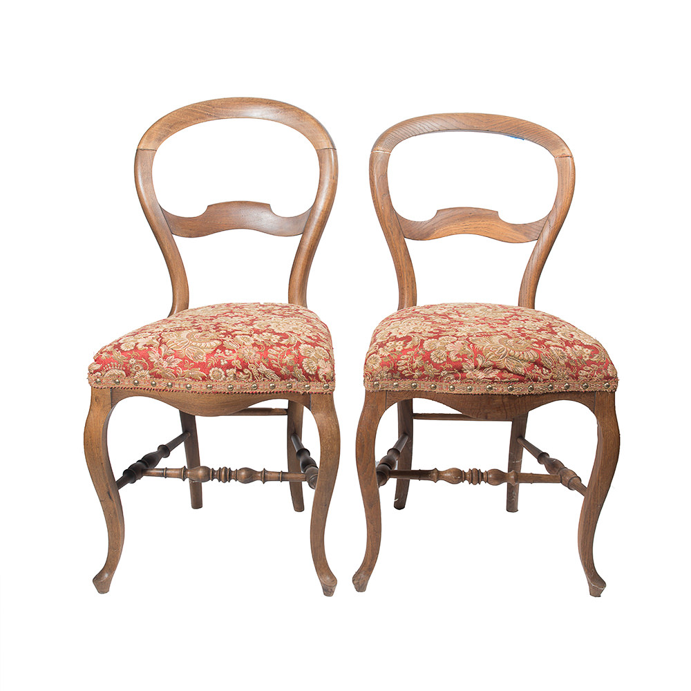 Pair of Balloon Back Chairs