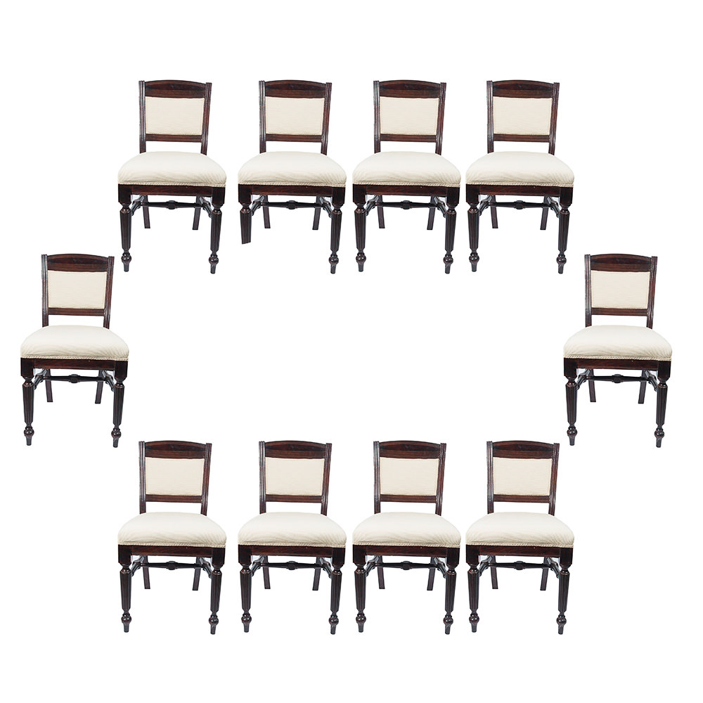 Antique English Turned Mahogany Chairs