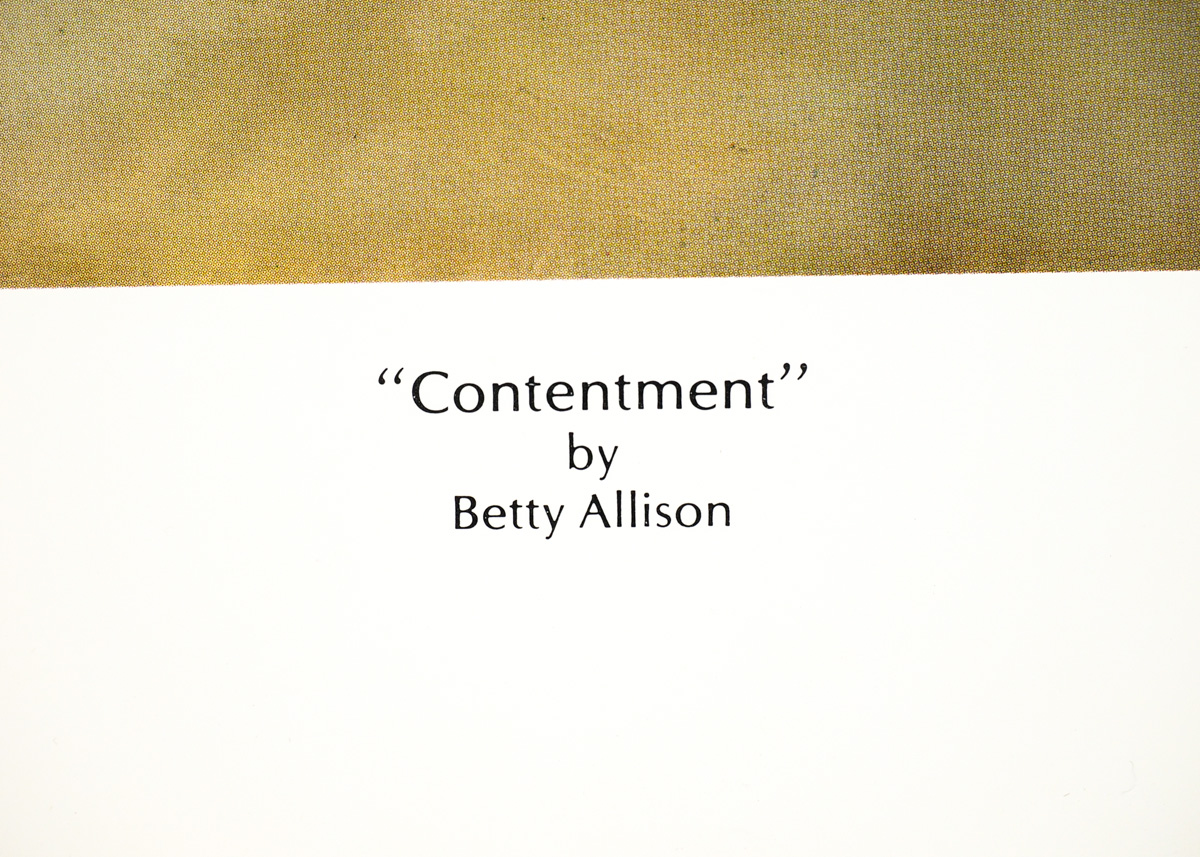 Betty Allison Fine Art Print of "Contentment"