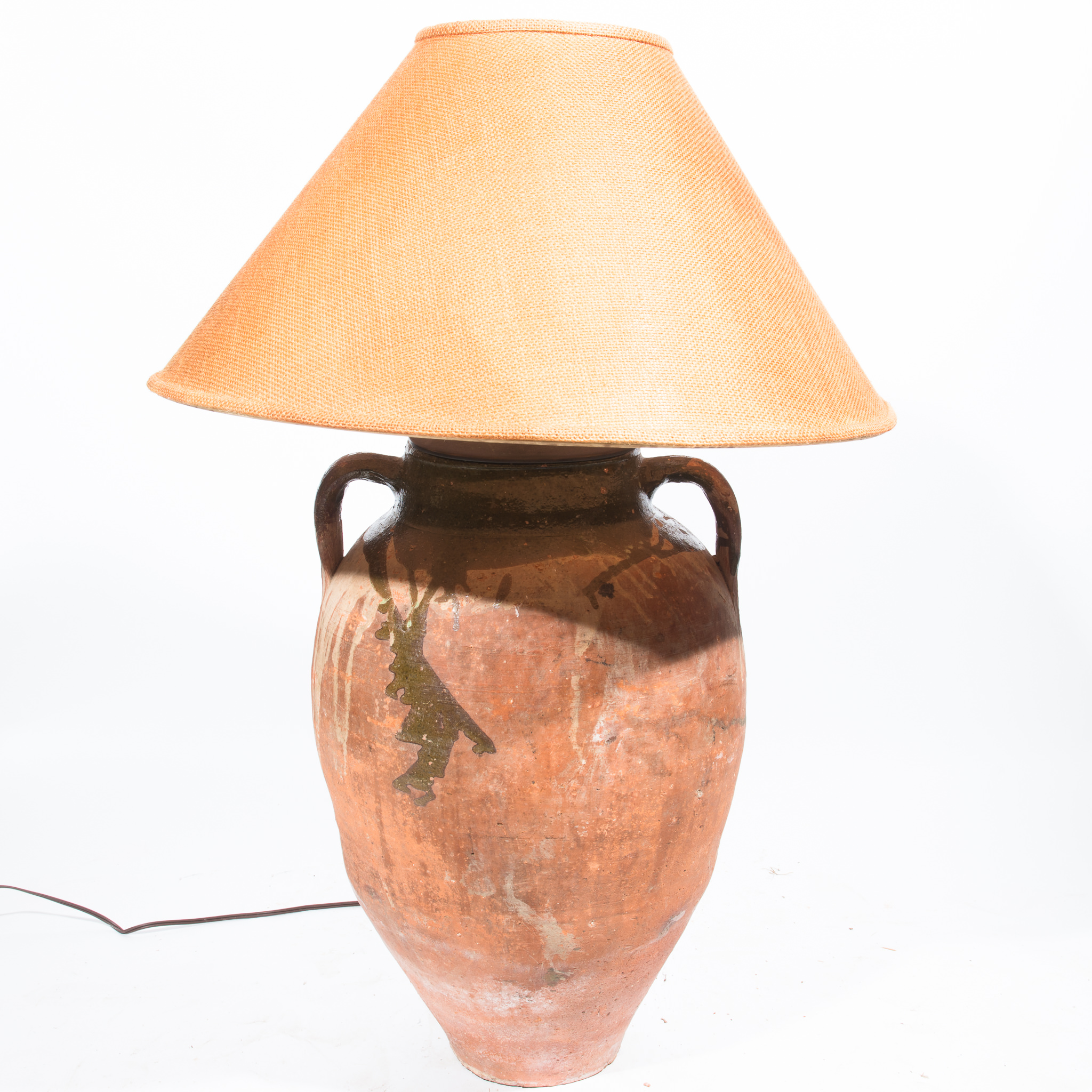 Converted Oil Jar Lamp