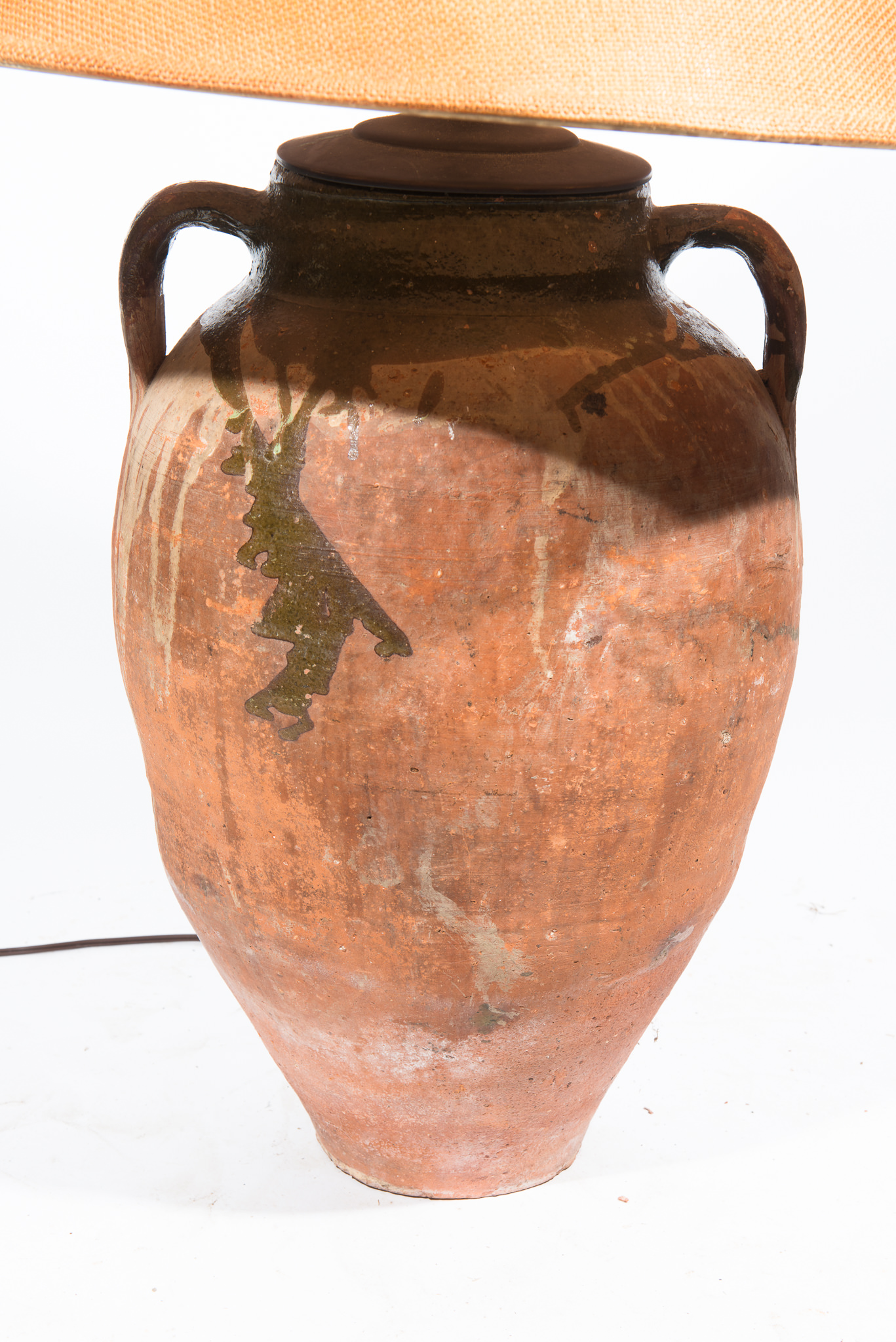 Converted Oil Jar Lamp