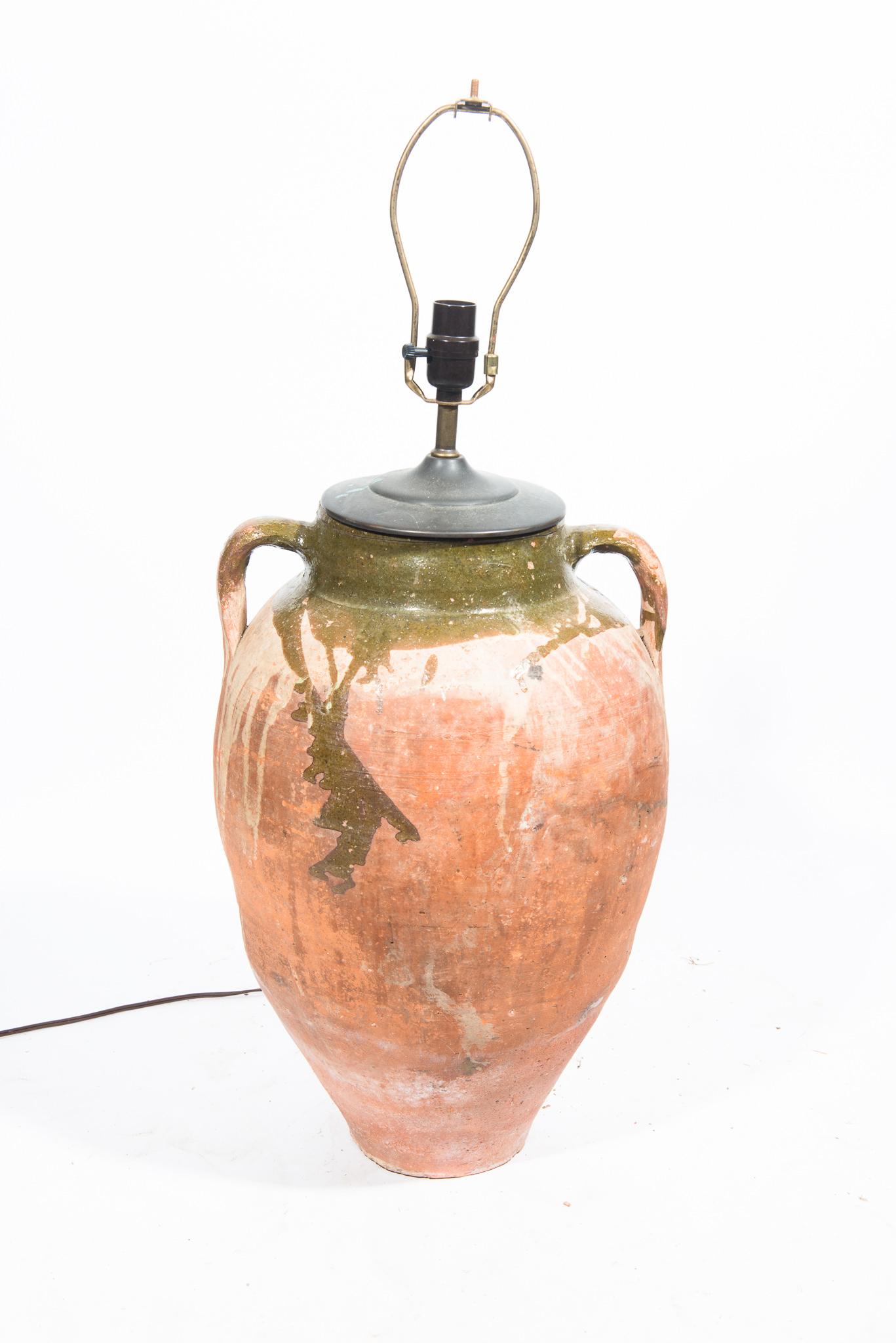 Converted Oil Jar Lamp