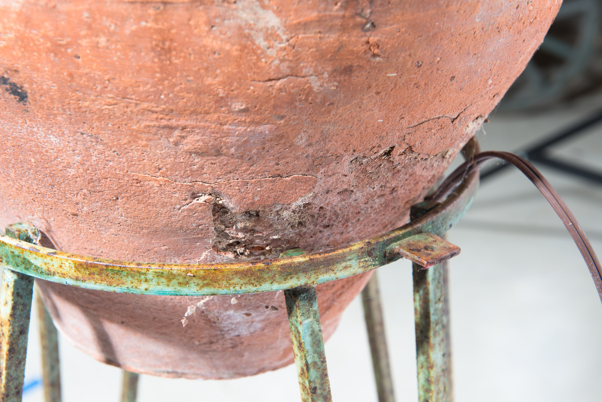 Converted Oil Jar Lamp