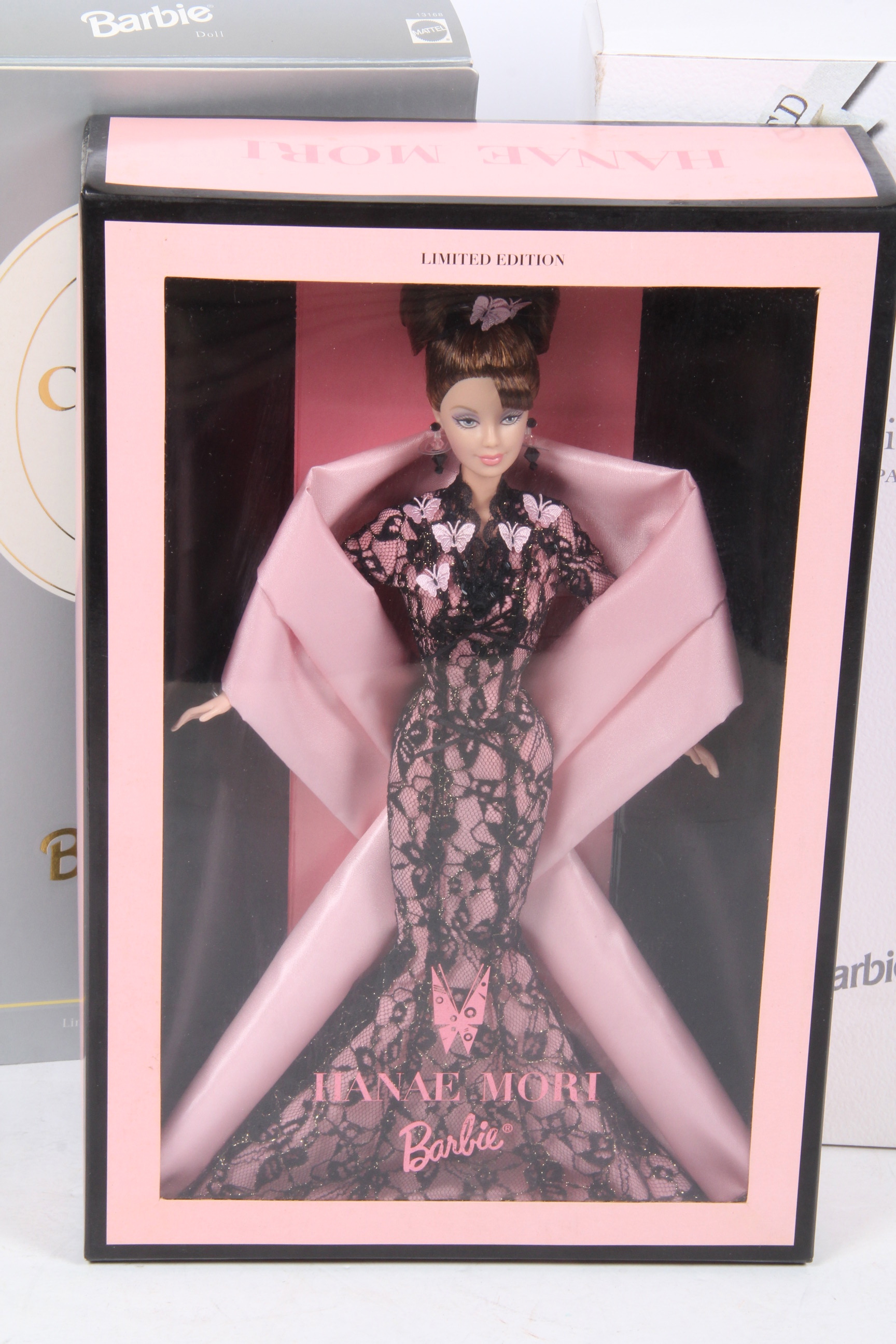 Four Limited Edition Barbie Dolls Designed by Christian Dior, Donna Karan, and Hanae Mori