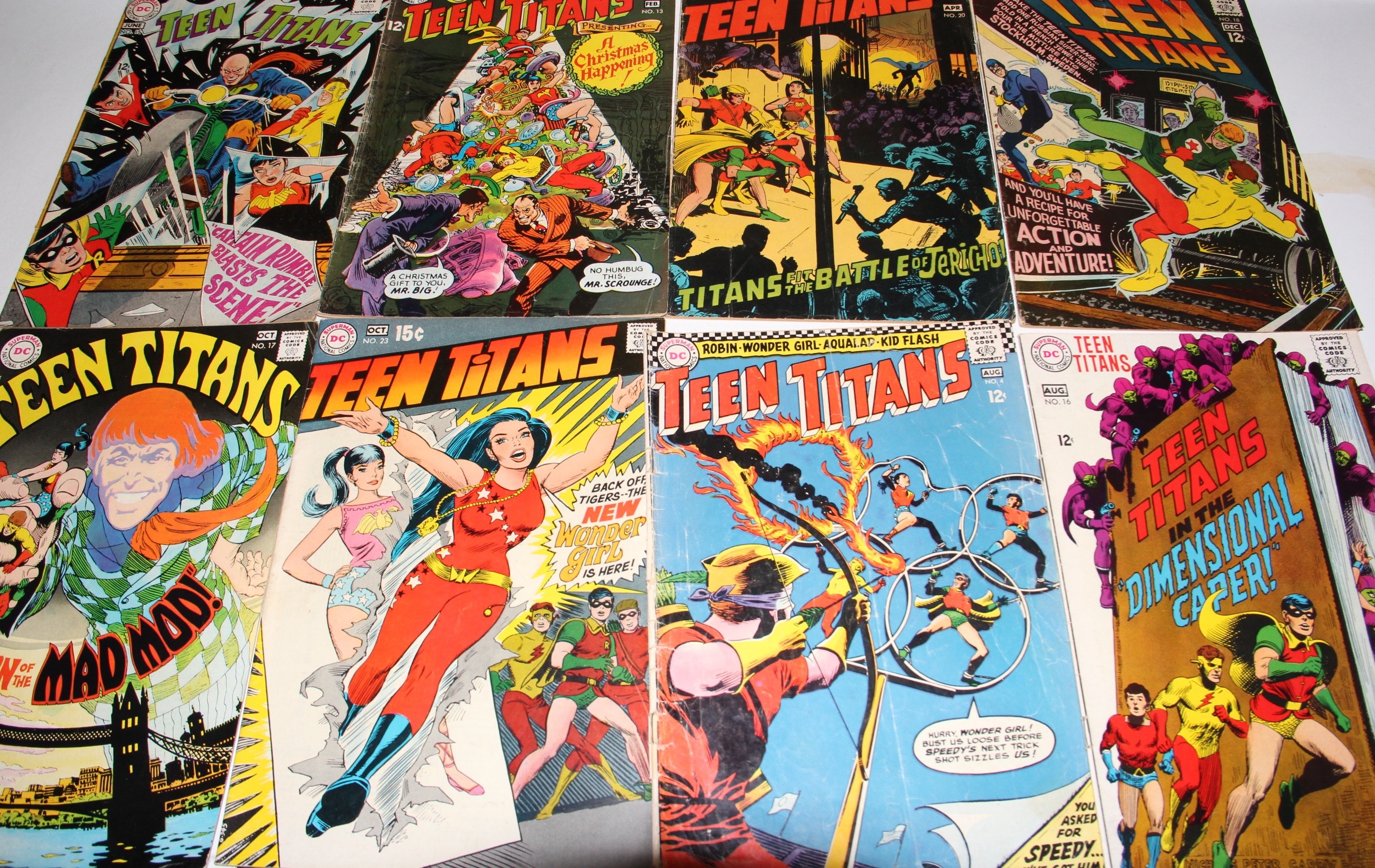 Collection of Vintage DC "Teen Titans" Comic Books