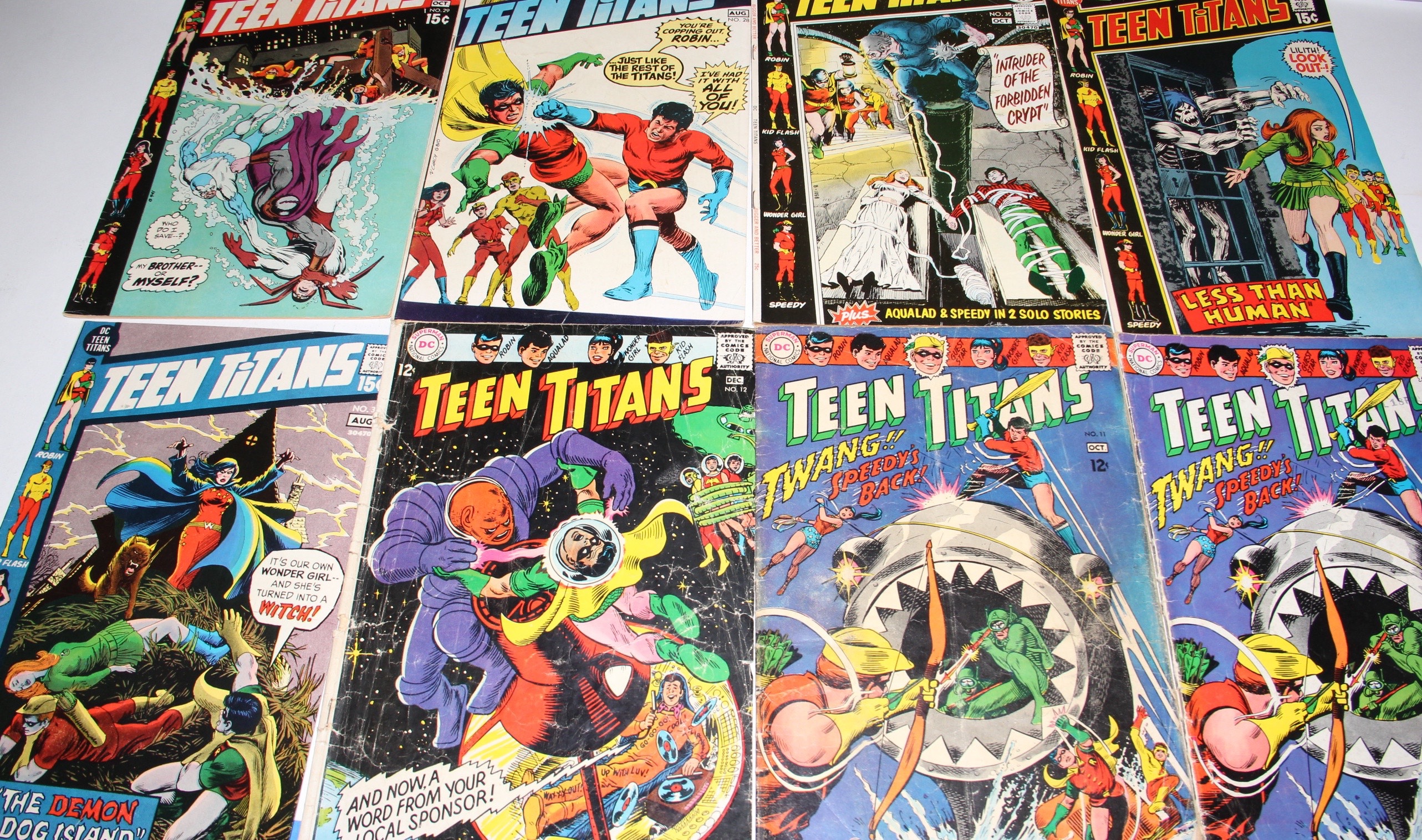 Collection of Vintage DC "Teen Titans" Comic Books