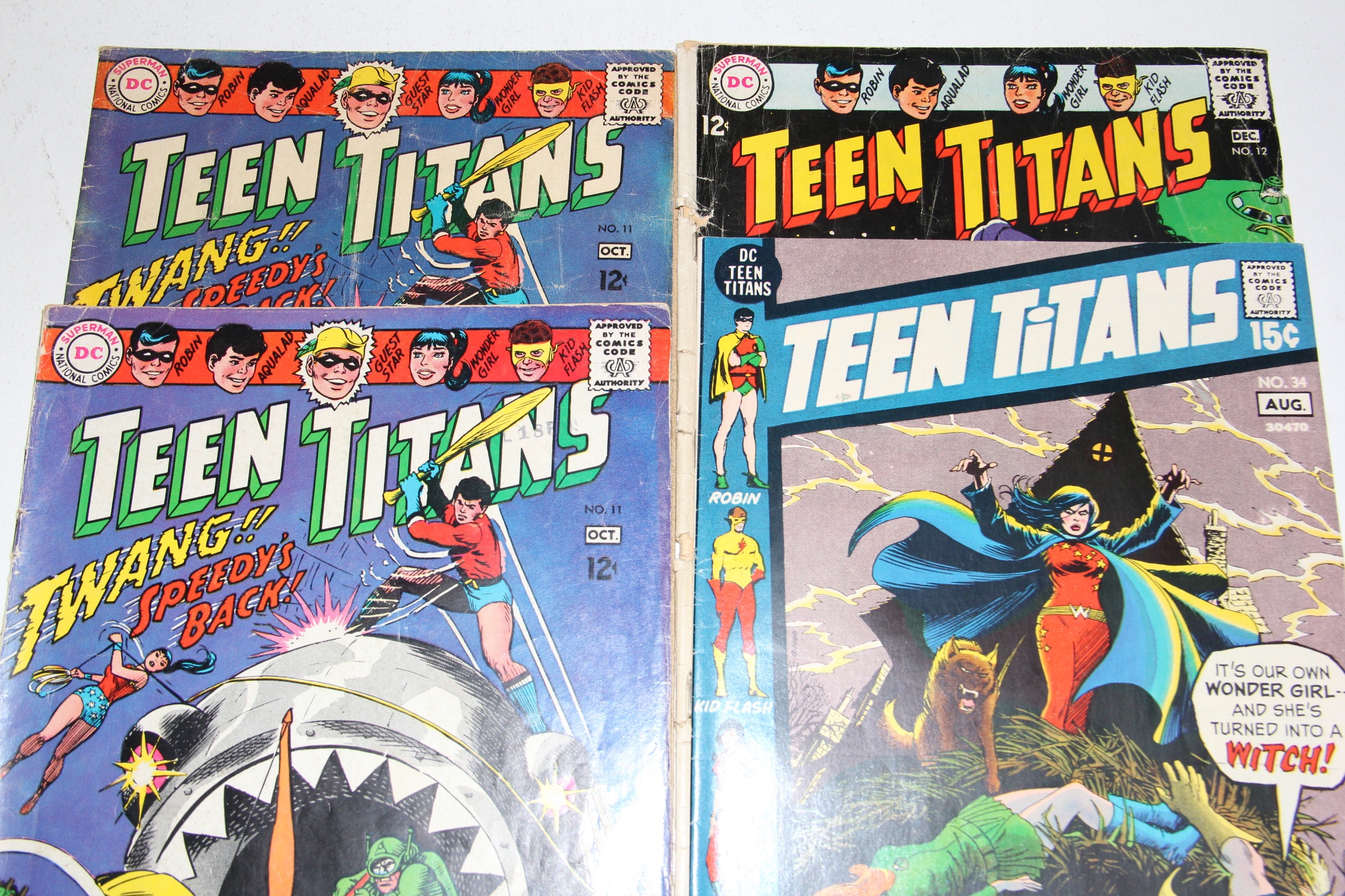 Collection of Vintage DC "Teen Titans" Comic Books