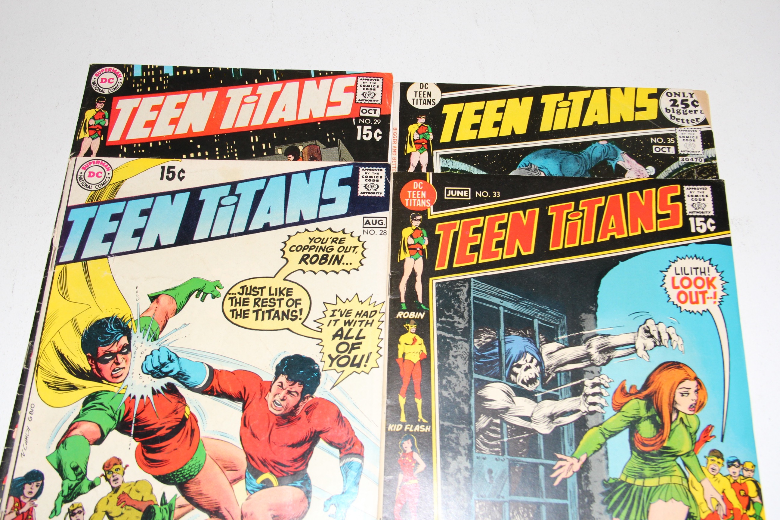 Collection of Vintage DC "Teen Titans" Comic Books