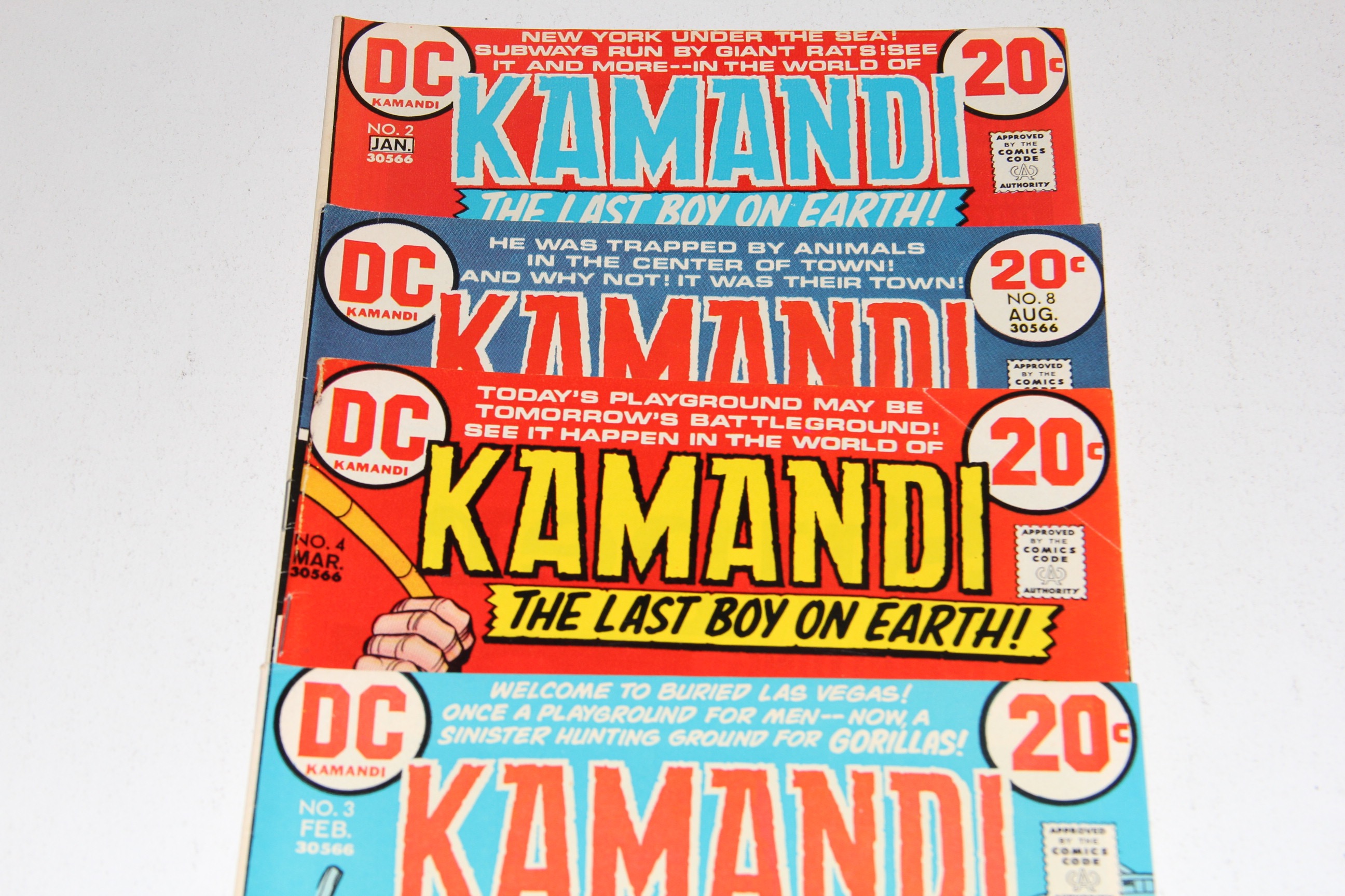 Collection of Vintage DC Jack Kirby "Kamandi" Comic Books