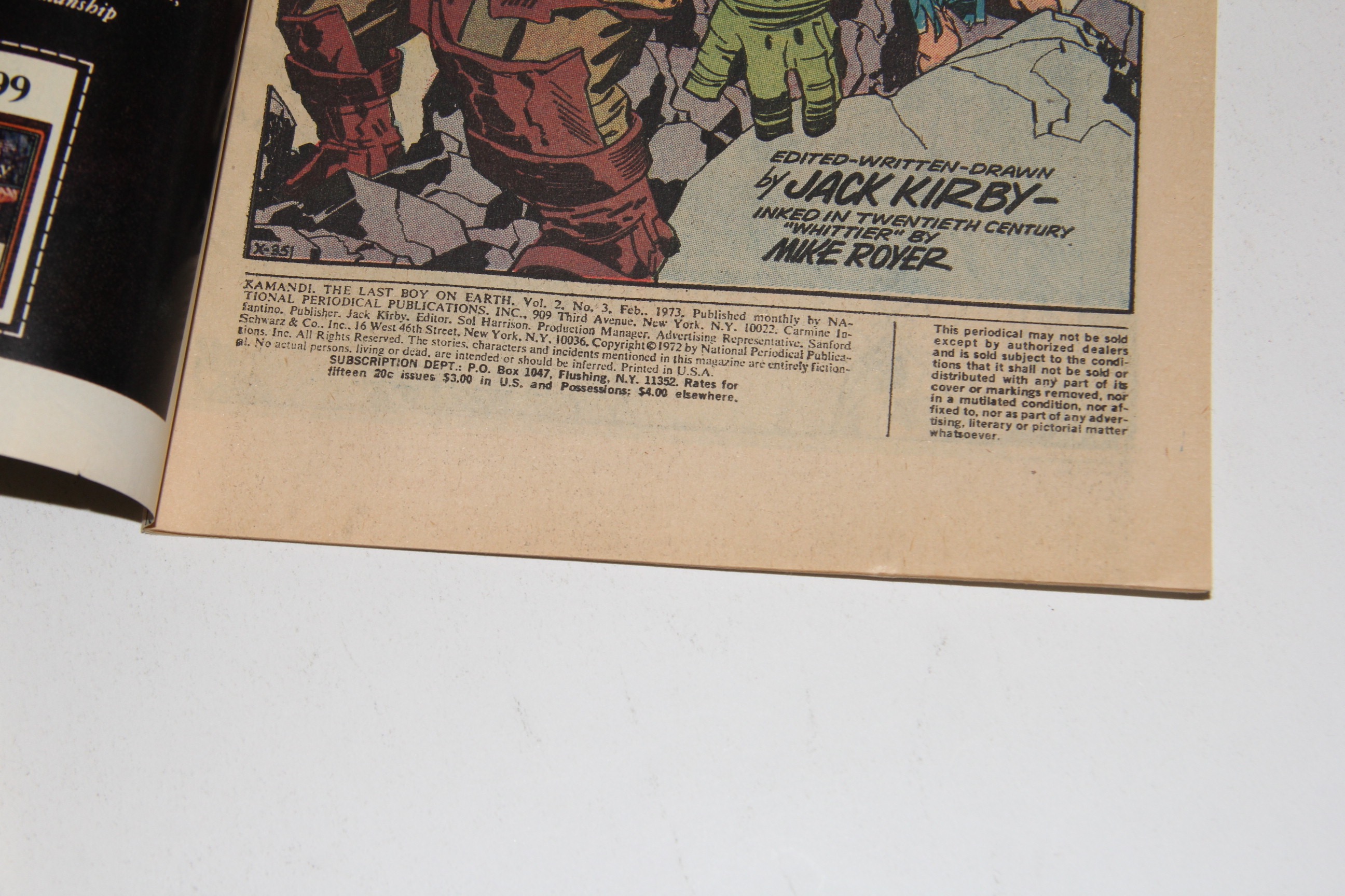 Collection of Vintage DC Jack Kirby "Kamandi" Comic Books