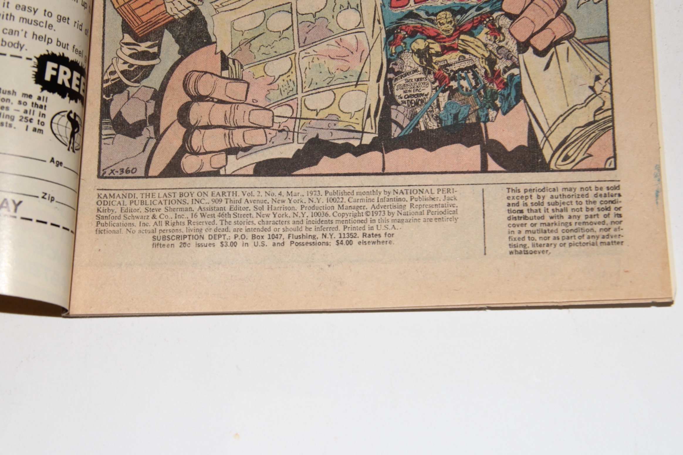Collection of Vintage DC Jack Kirby "Kamandi" Comic Books