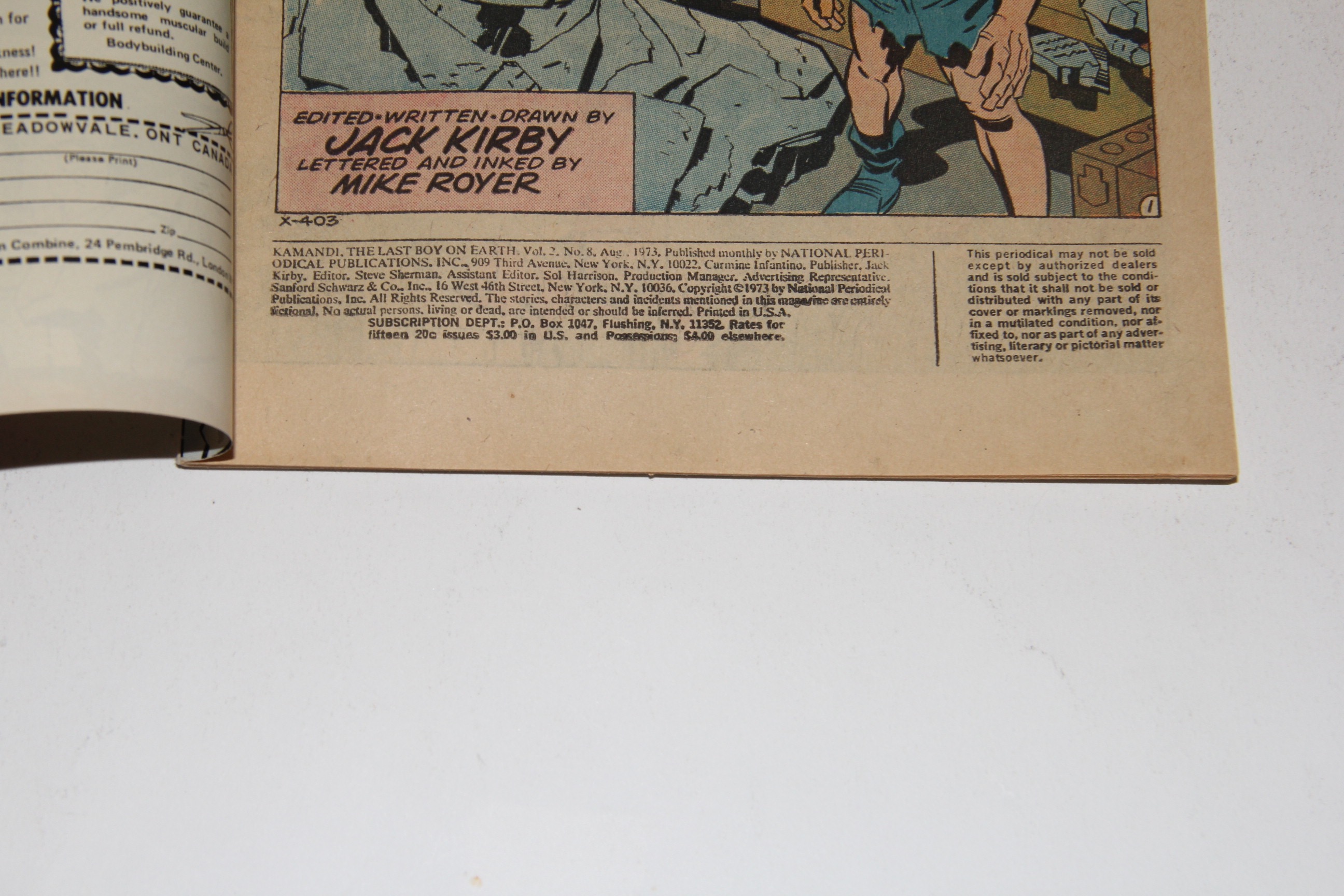 Collection of Vintage DC Jack Kirby "Kamandi" Comic Books