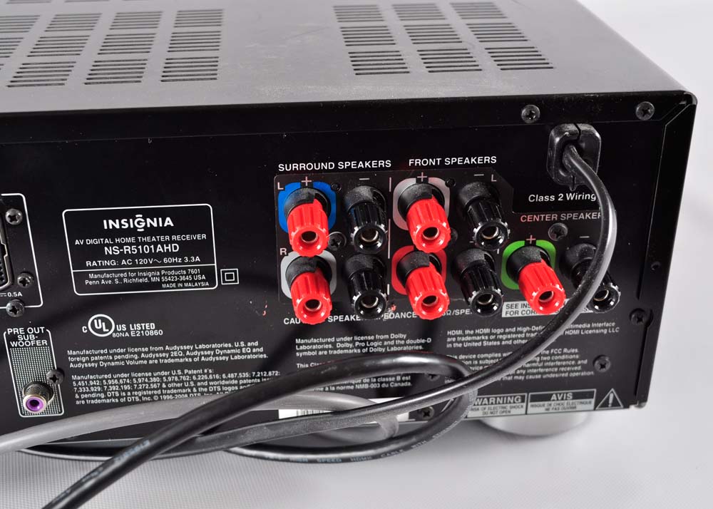 Insignia Home Theatre Receiver with Four Speakers