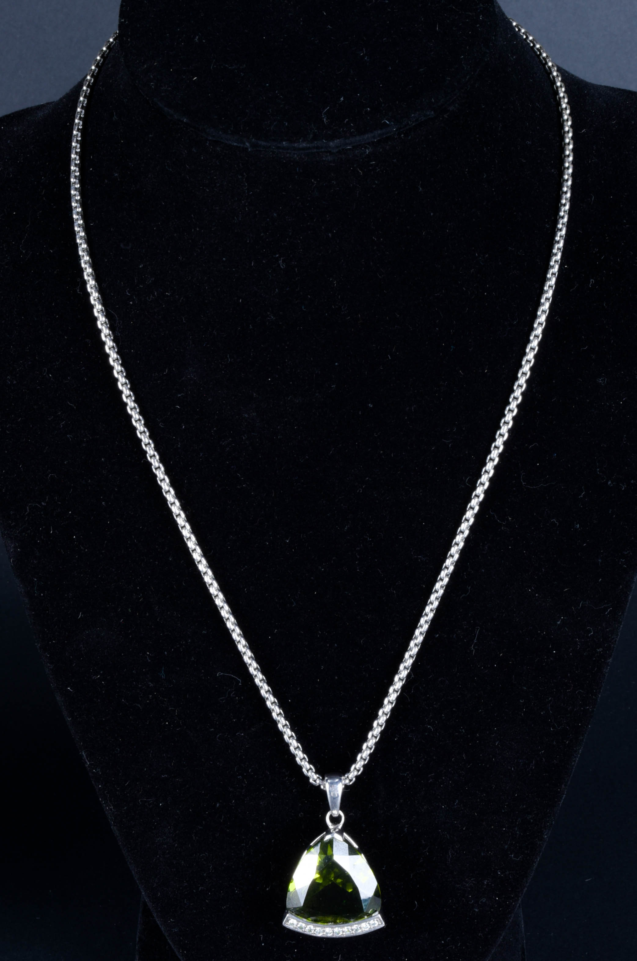 Sara Botello Sterling Necklace with Pendant and Earrings