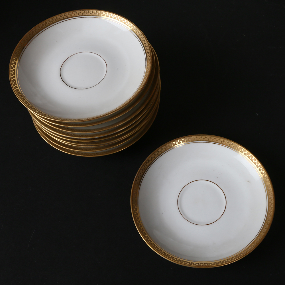 Collection of Vintage GDA France Gilt China