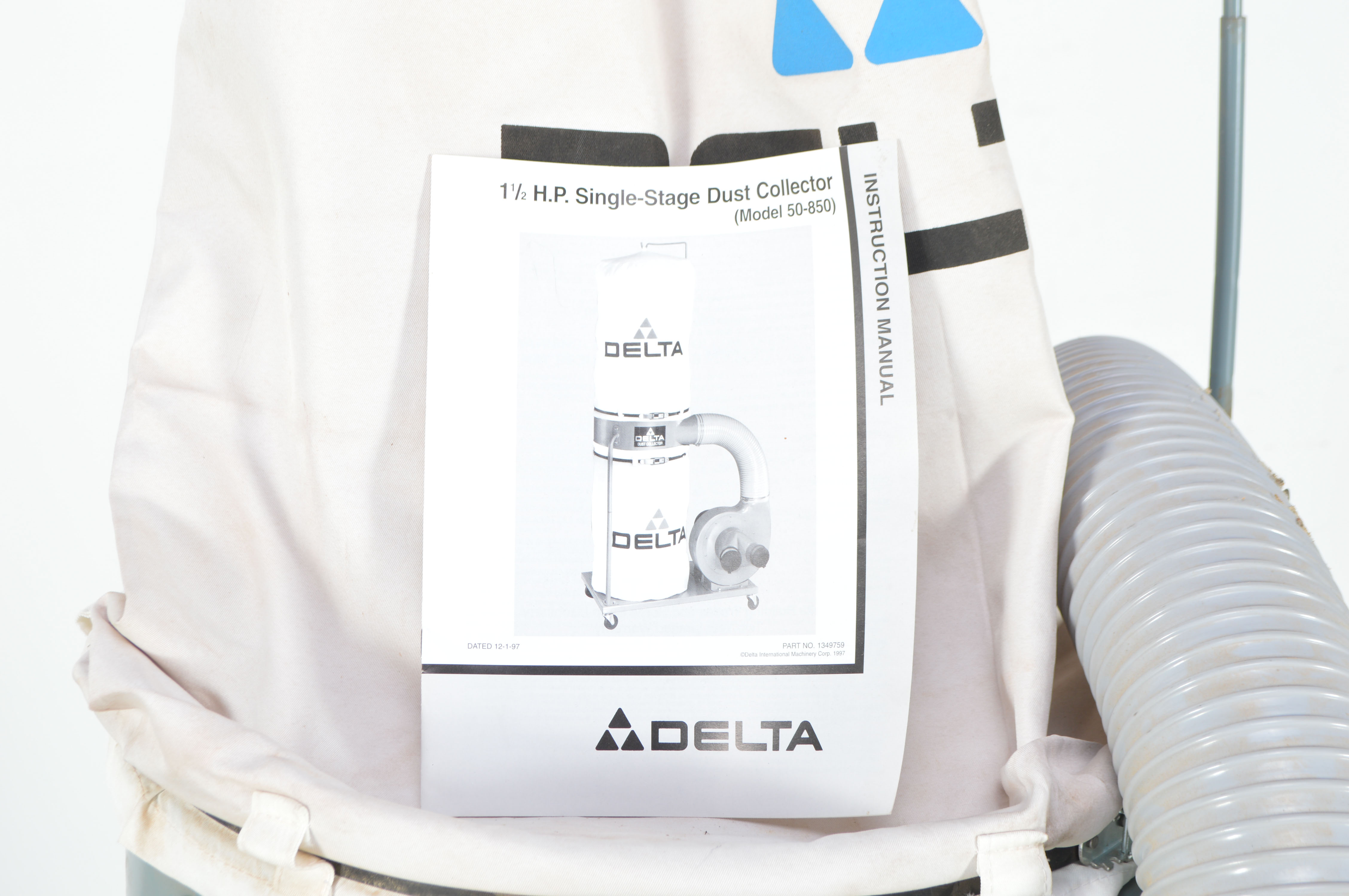 Delta 11/2 HP Single Stage Dust Collector Model 50-850