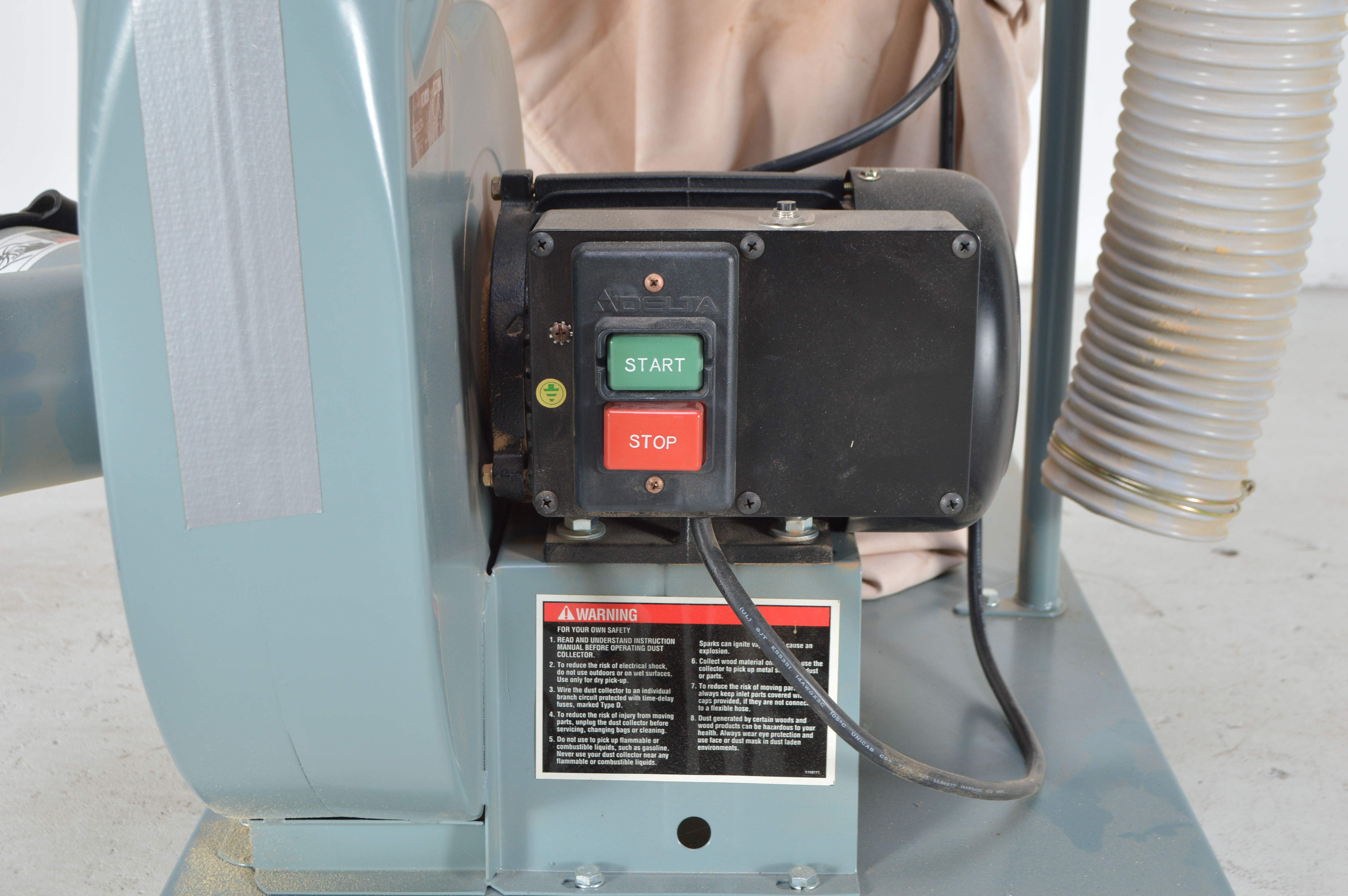Delta 11/2 HP Single Stage Dust Collector Model 50-850