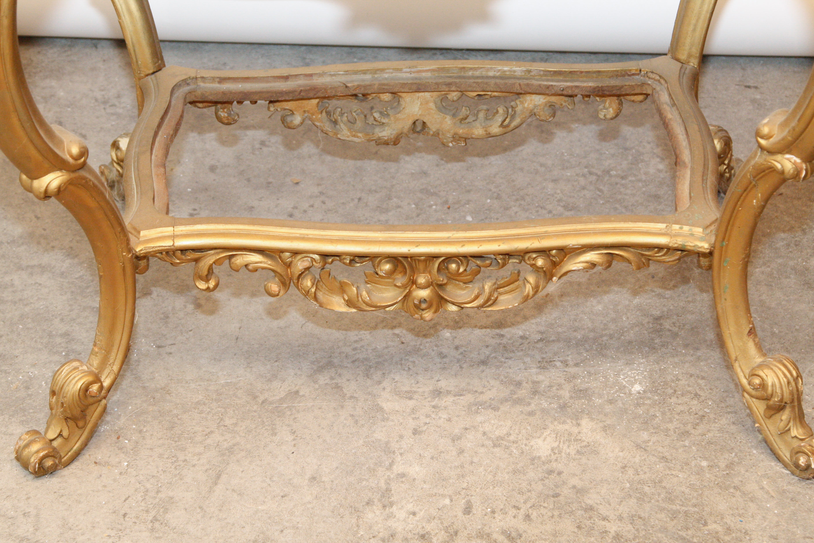 Louis XV Rococo Revival Style Lighted Gilt Vitrine