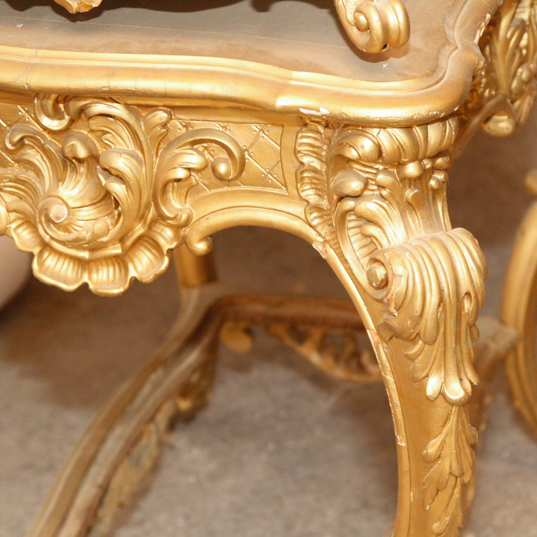 Louis XV Rococo Revival Style Lighted Gilt Vitrine