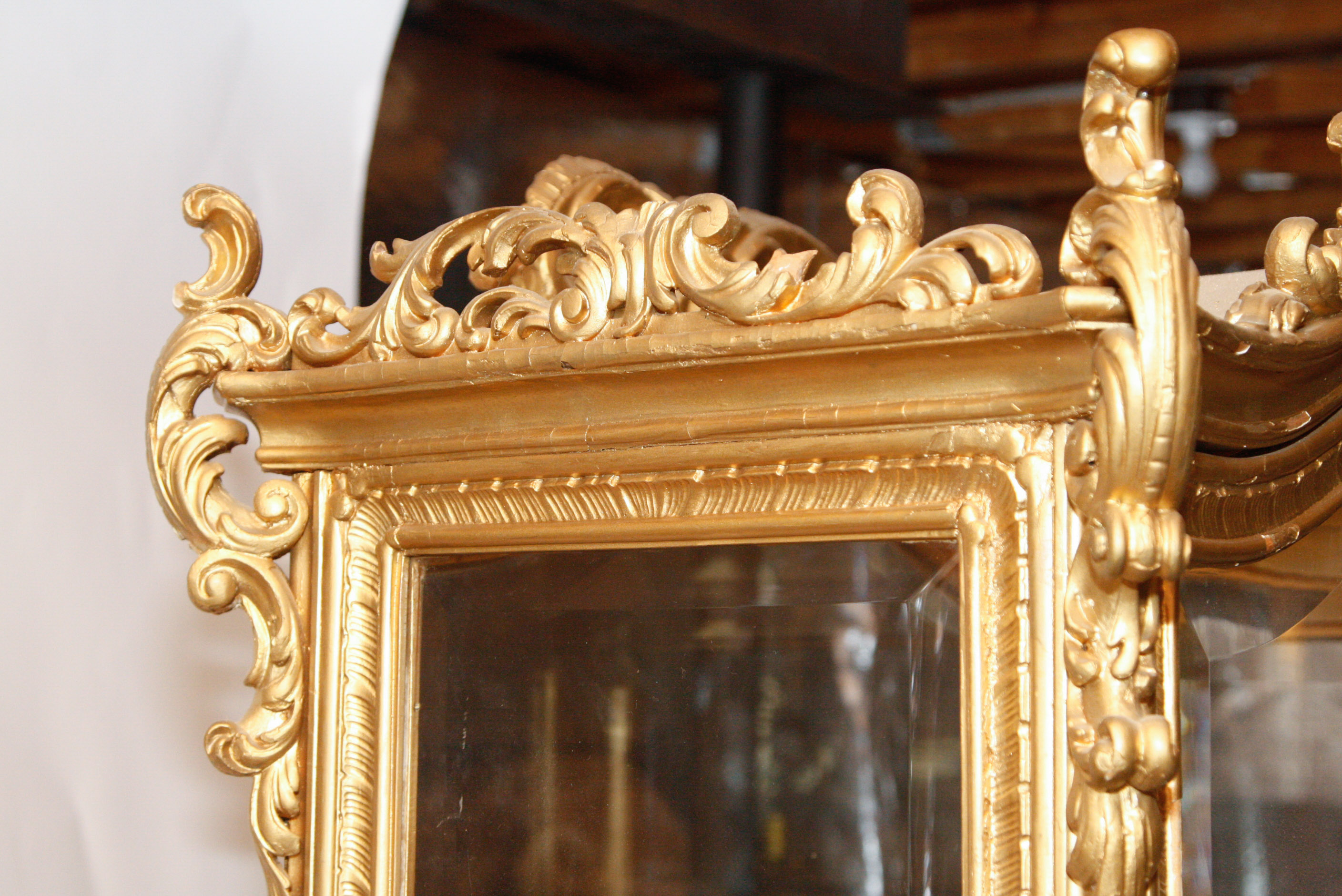 Louis XV Rococo Revival Style Lighted Gilt Vitrine