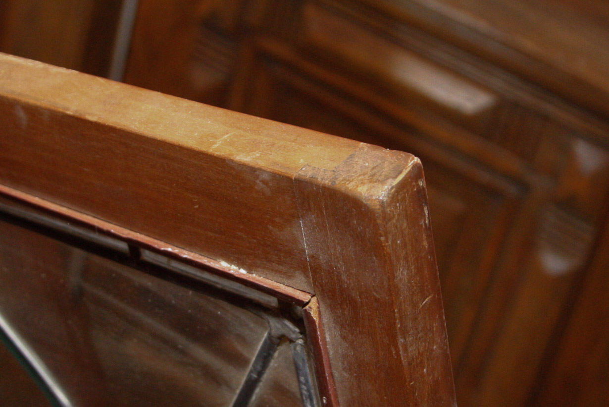 Vintage Empire Style Bar with Hanging Liquor Cabinet