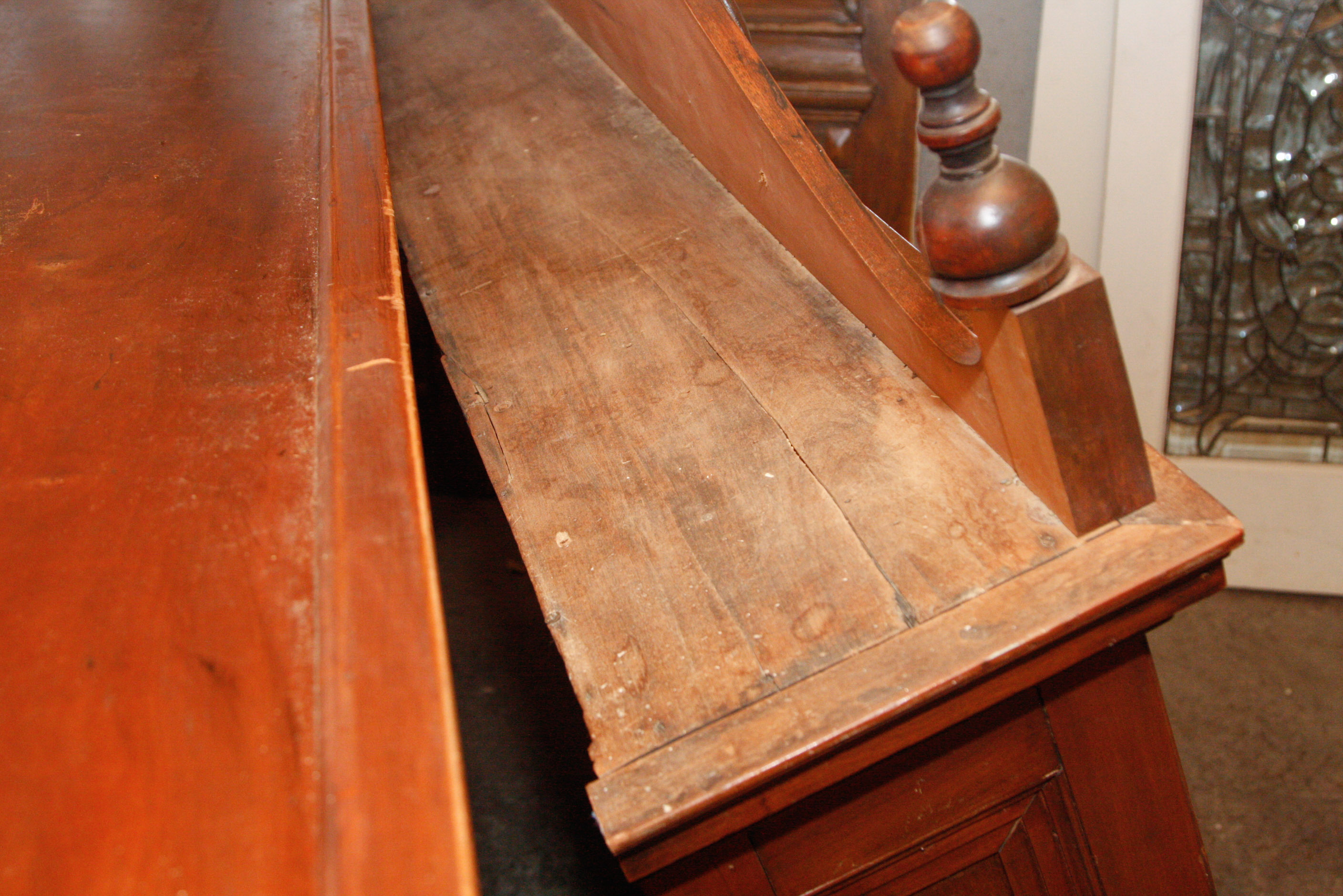 Vintage Empire Style Bar with Hanging Liquor Cabinet