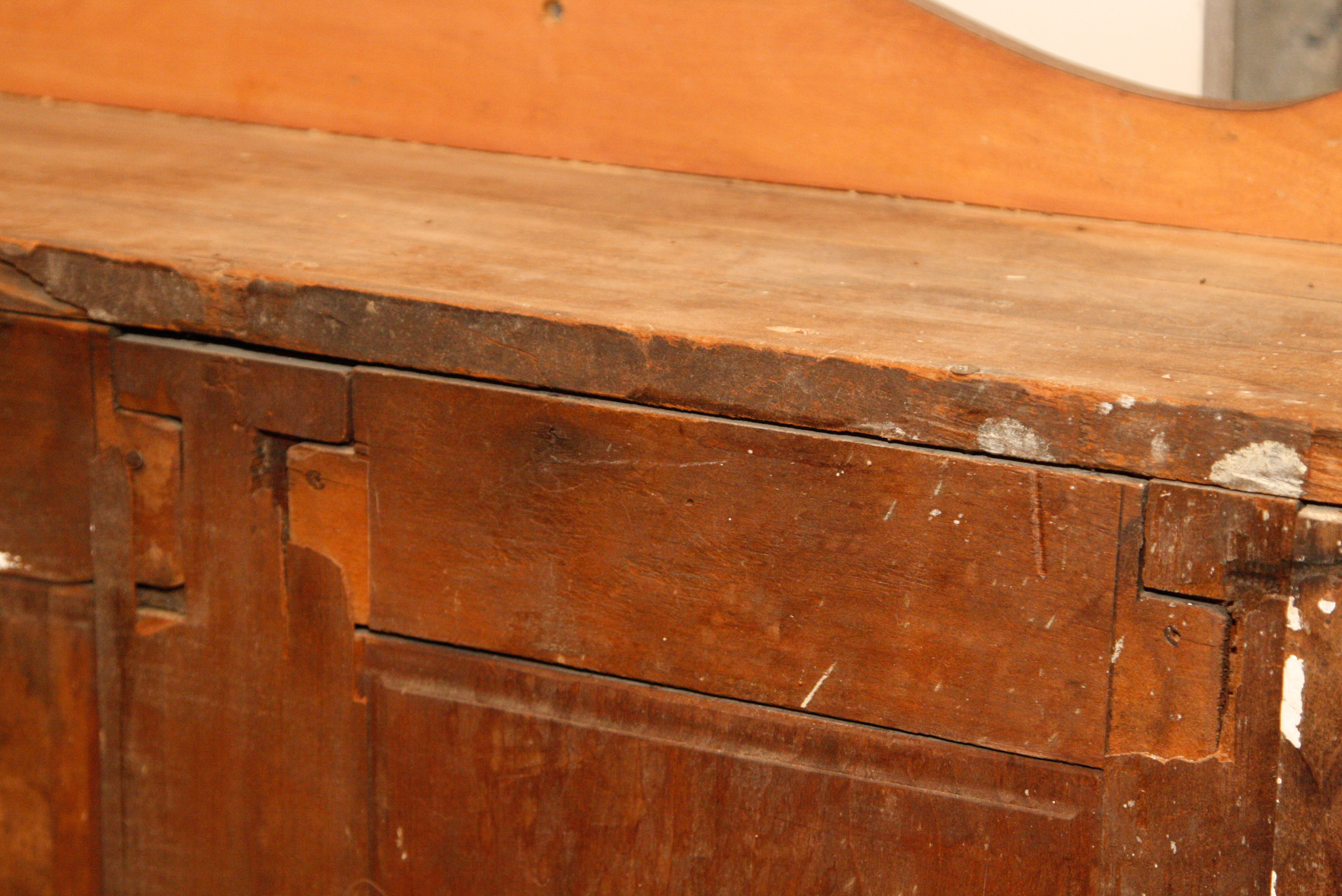 Vintage Empire Style Bar with Hanging Liquor Cabinet