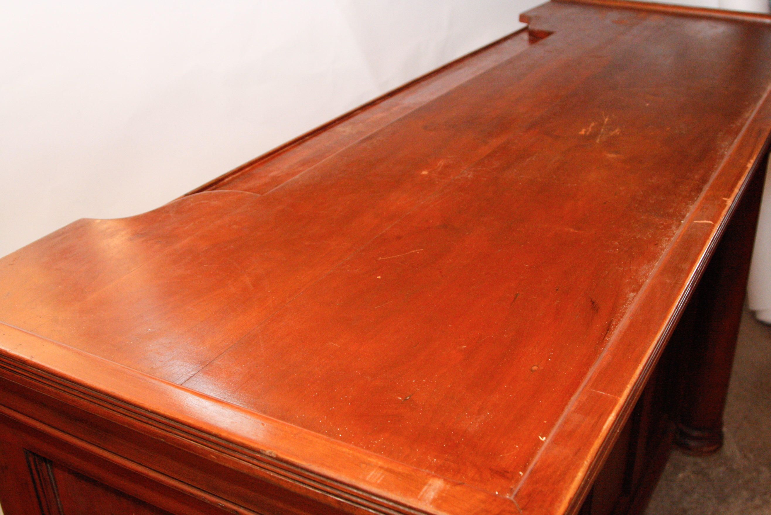 Vintage Empire Style Bar with Hanging Liquor Cabinet