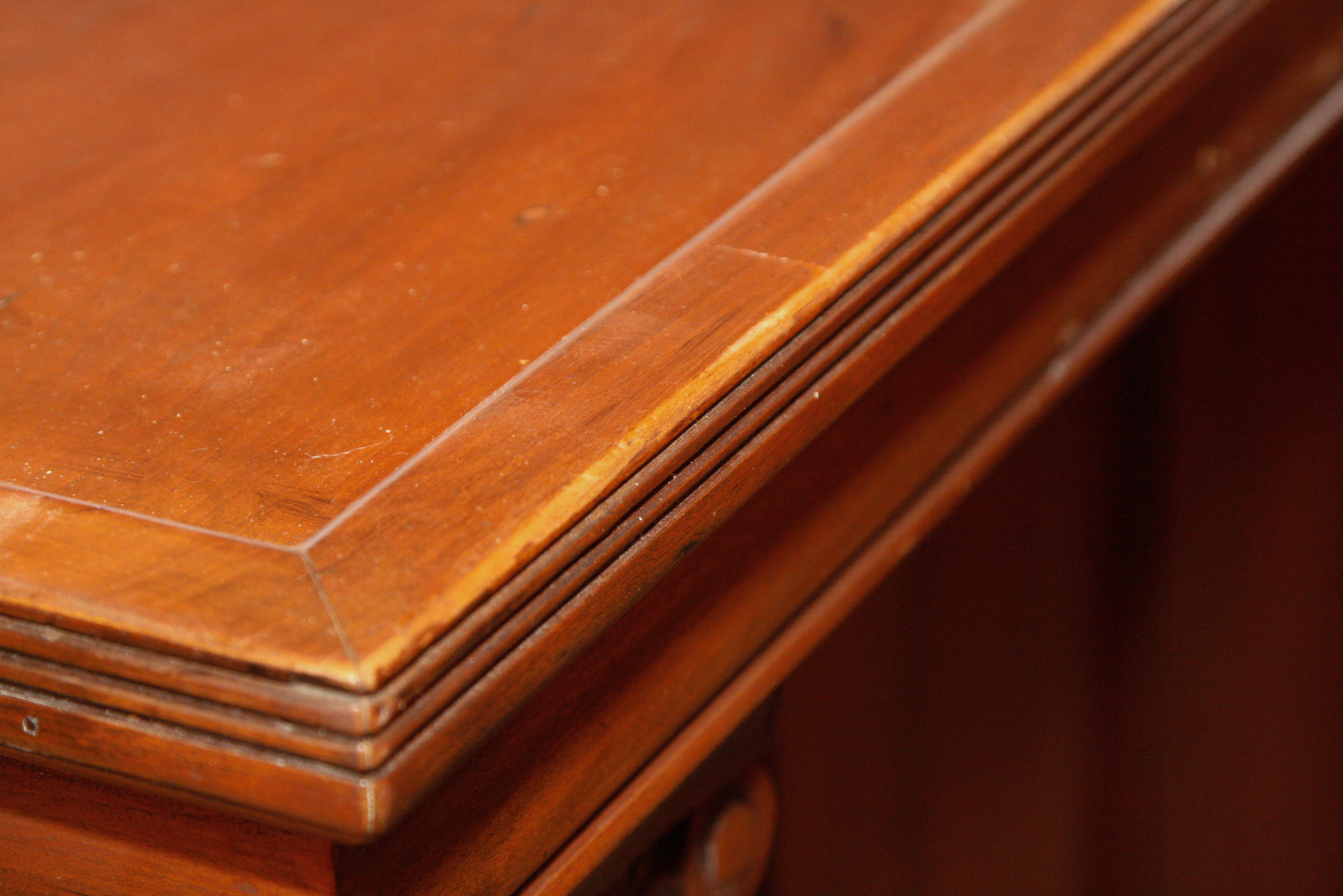 Vintage Empire Style Bar with Hanging Liquor Cabinet