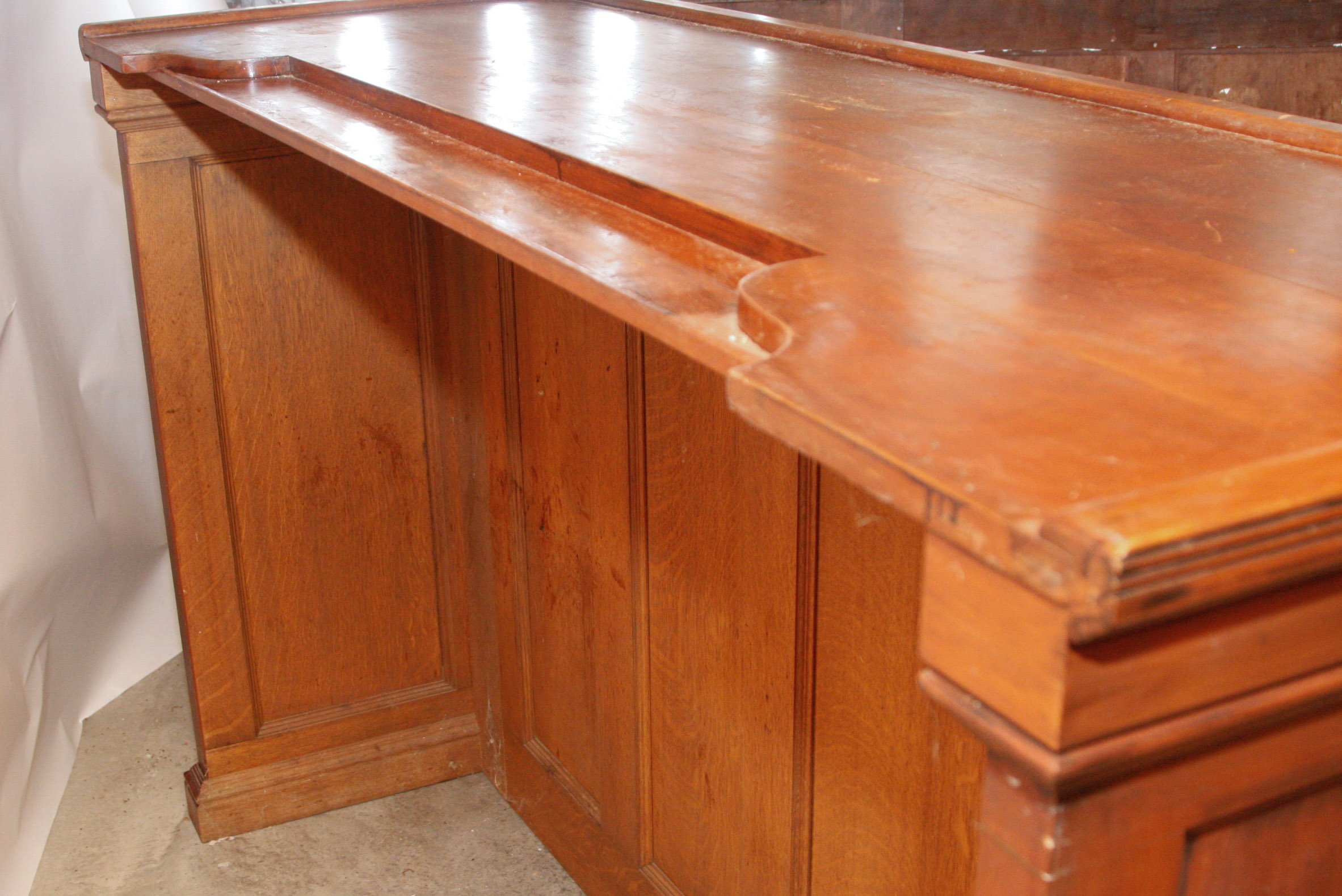 Vintage Empire Style Bar with Hanging Liquor Cabinet