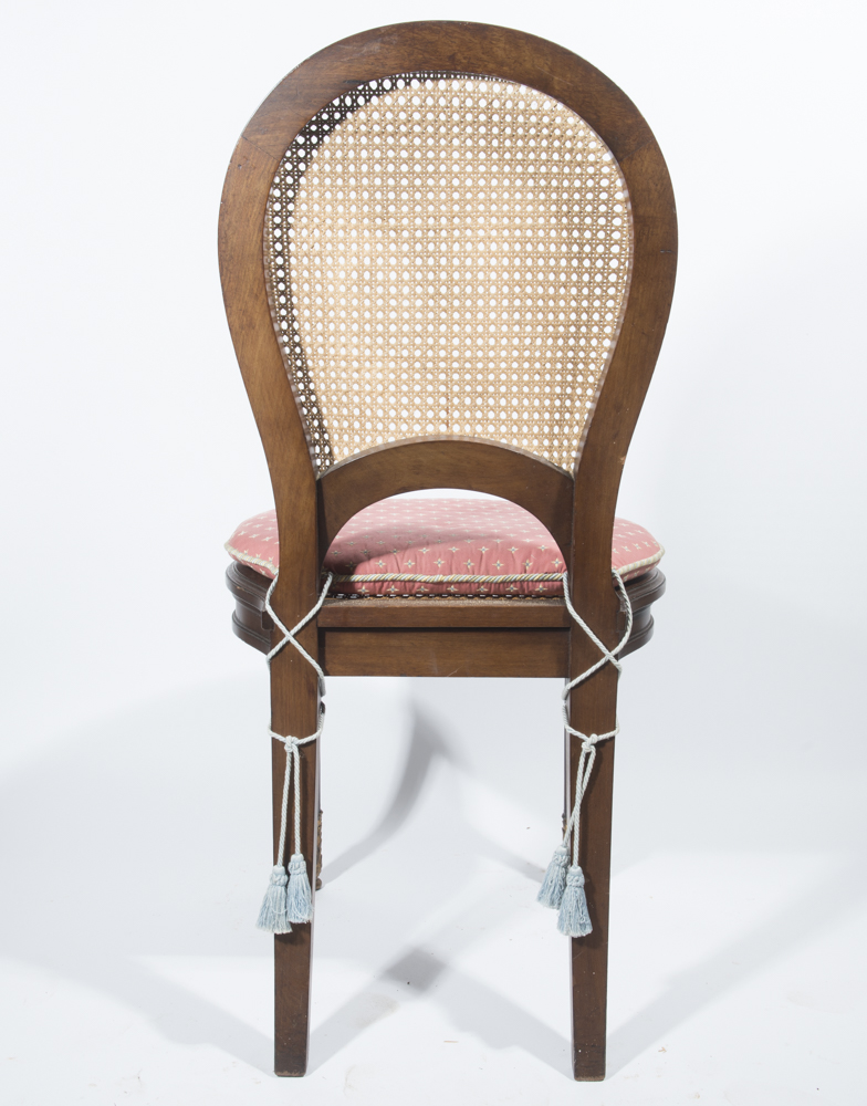 Set of Italian Neoclassical Style Caned Chairs