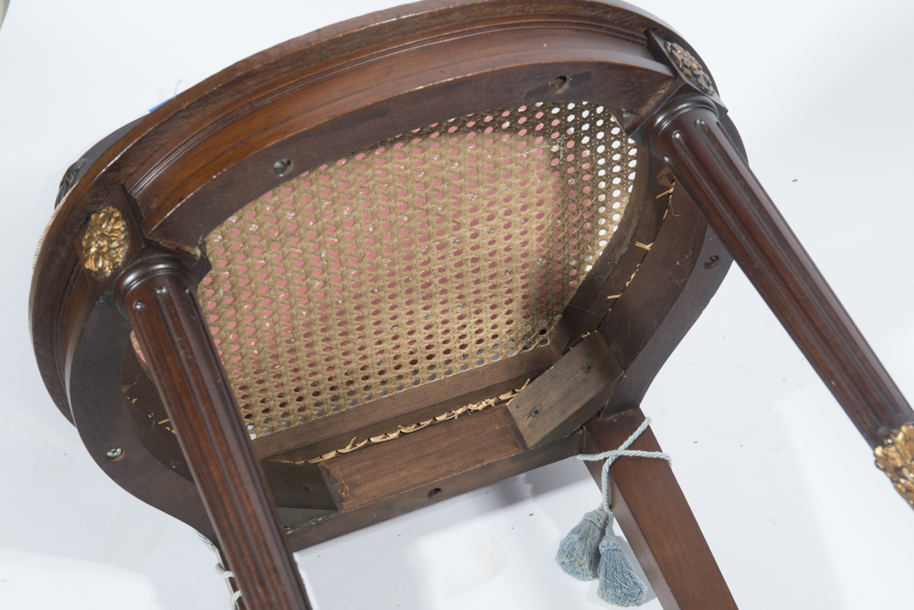 Set of Italian Neoclassical Style Caned Chairs