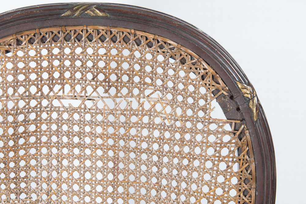 Set of Italian Neoclassical Style Caned Chairs