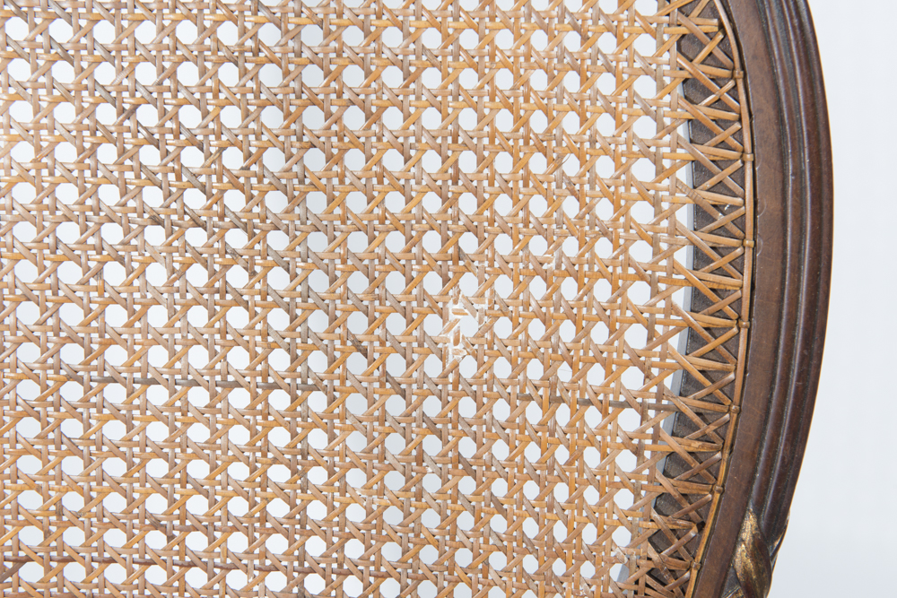 Set of Italian Neoclassical Style Caned Chairs