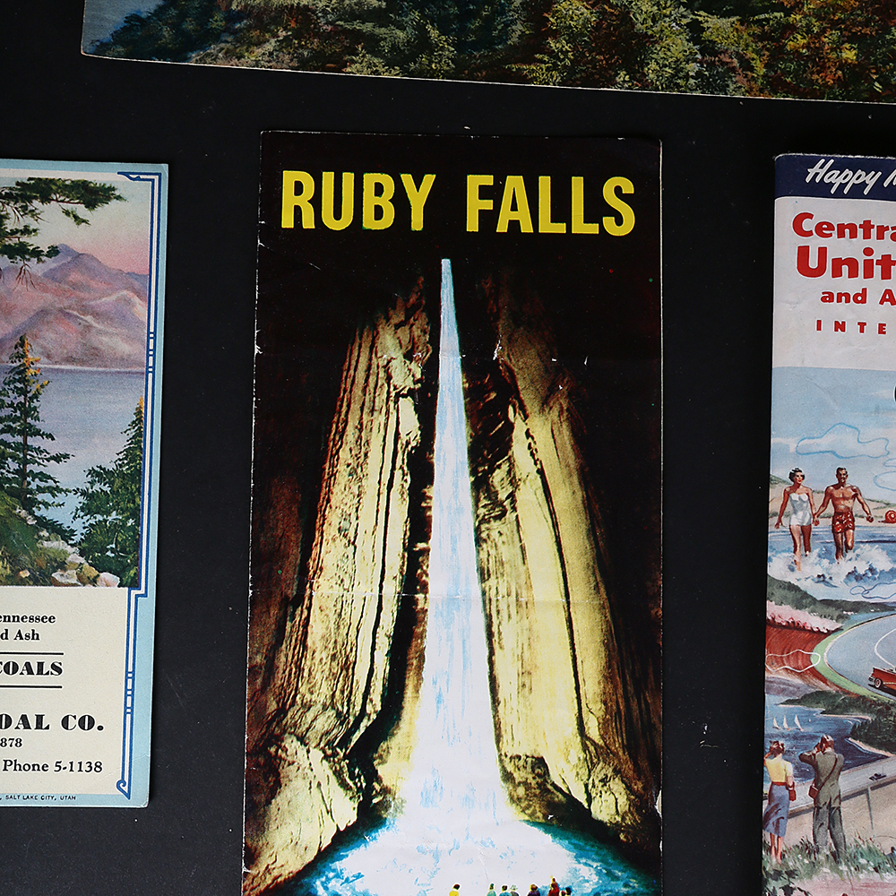 Collection of Vintage Chattanooga Tennessee Brochures, Maps, and Photos