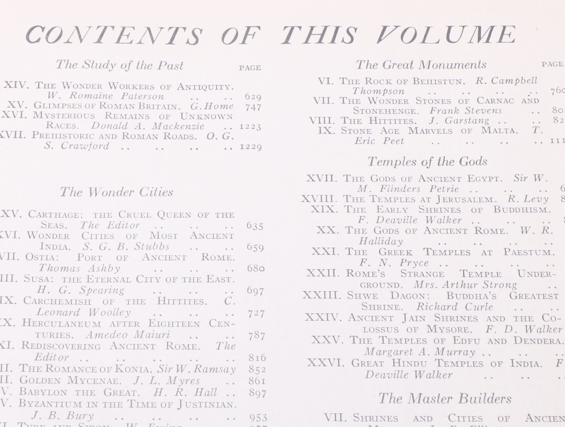 Pair of Vintage "Wonders of the Past" Volumes