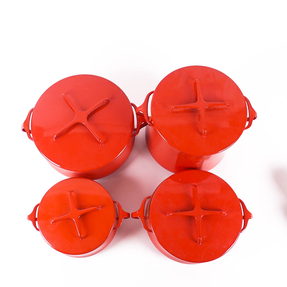 Dansk Kobenstyle Red Enameled Cookware