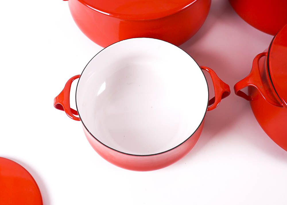 Dansk Kobenstyle Red Enameled Cookware