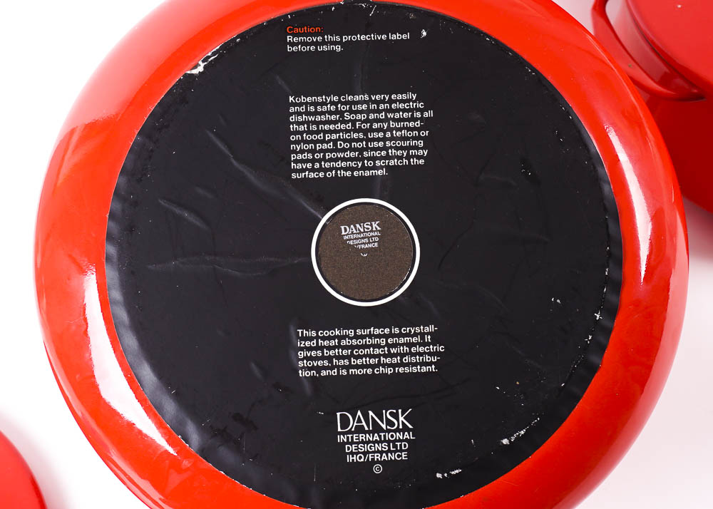 Dansk Kobenstyle Red Enameled Cookware