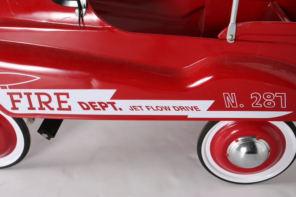 Burns Novelty Fire Truck Pedal Car