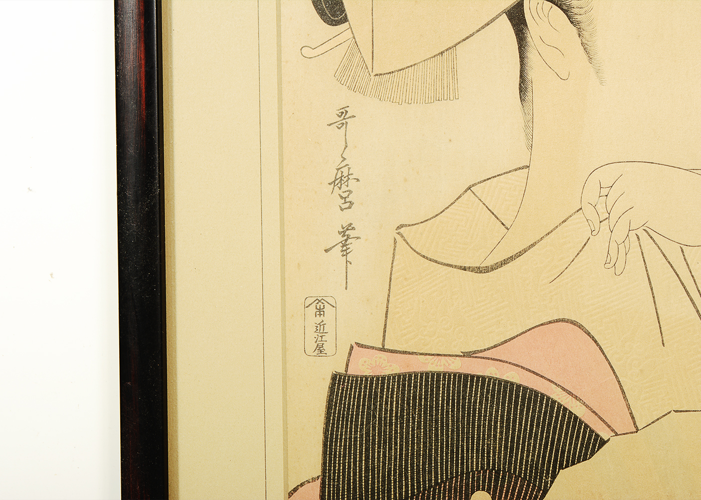 Kitagawa Utamaro Ukiyo-e Woodblock "Tomimoto Toyohina"