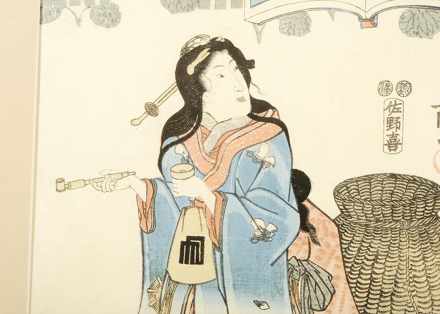 Utagawa Kunisada 19th-Century Ukiyo-e Woodblock Print "Doin hoshi"