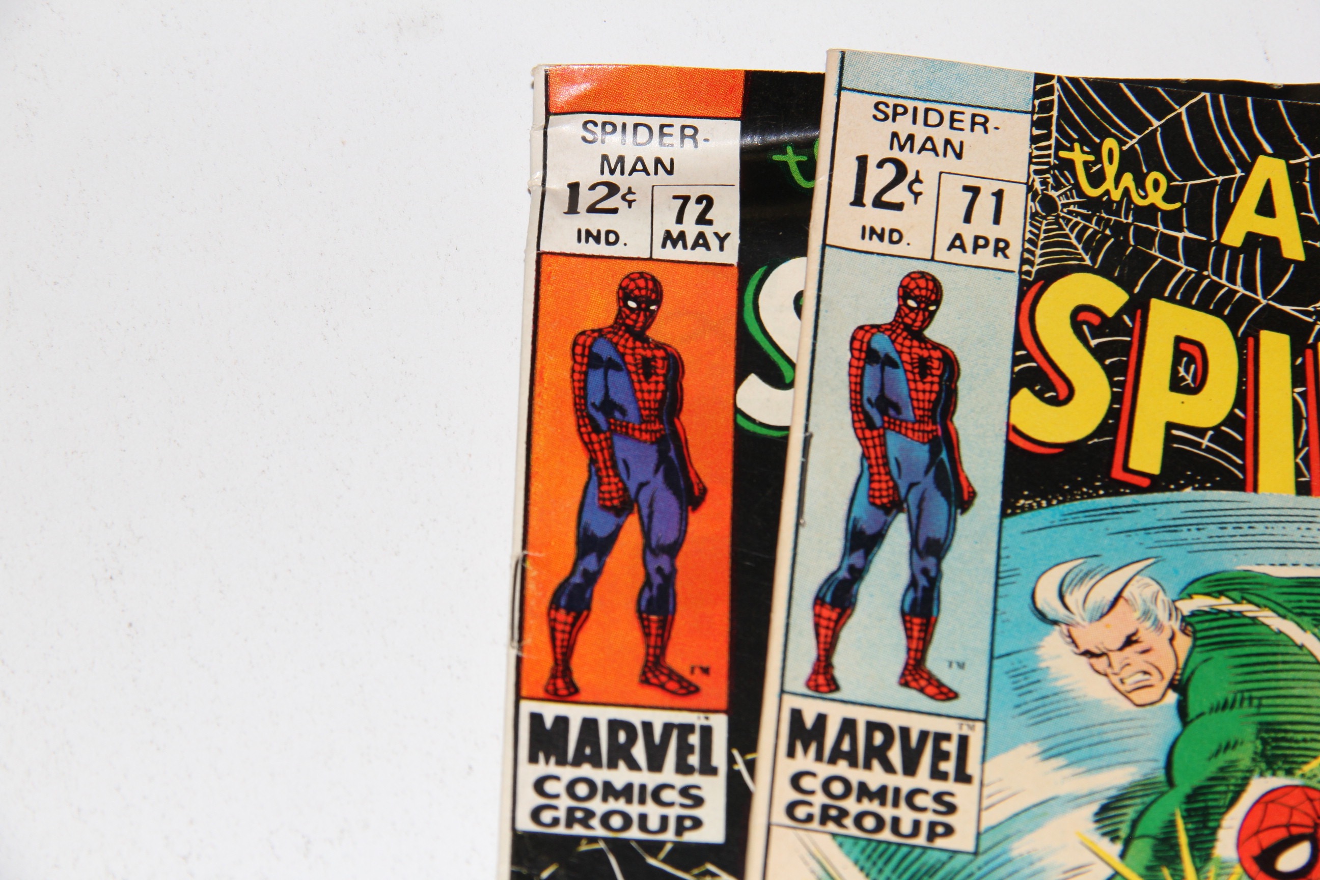 Marvel's Amazing Spider-Man Comic Books Issues 71-75 Featuring First Appearance of Silvermane and Man Mountain Marko