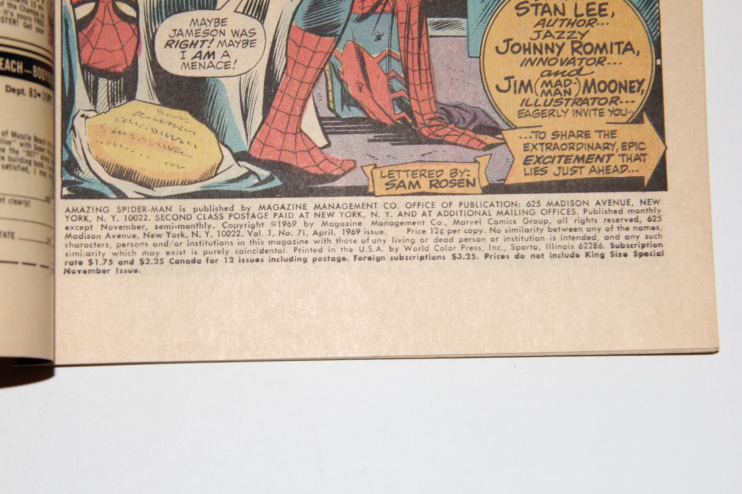Marvel's Amazing Spider-Man Comic Books Issues 71-75 Featuring First Appearance of Silvermane and Man Mountain Marko