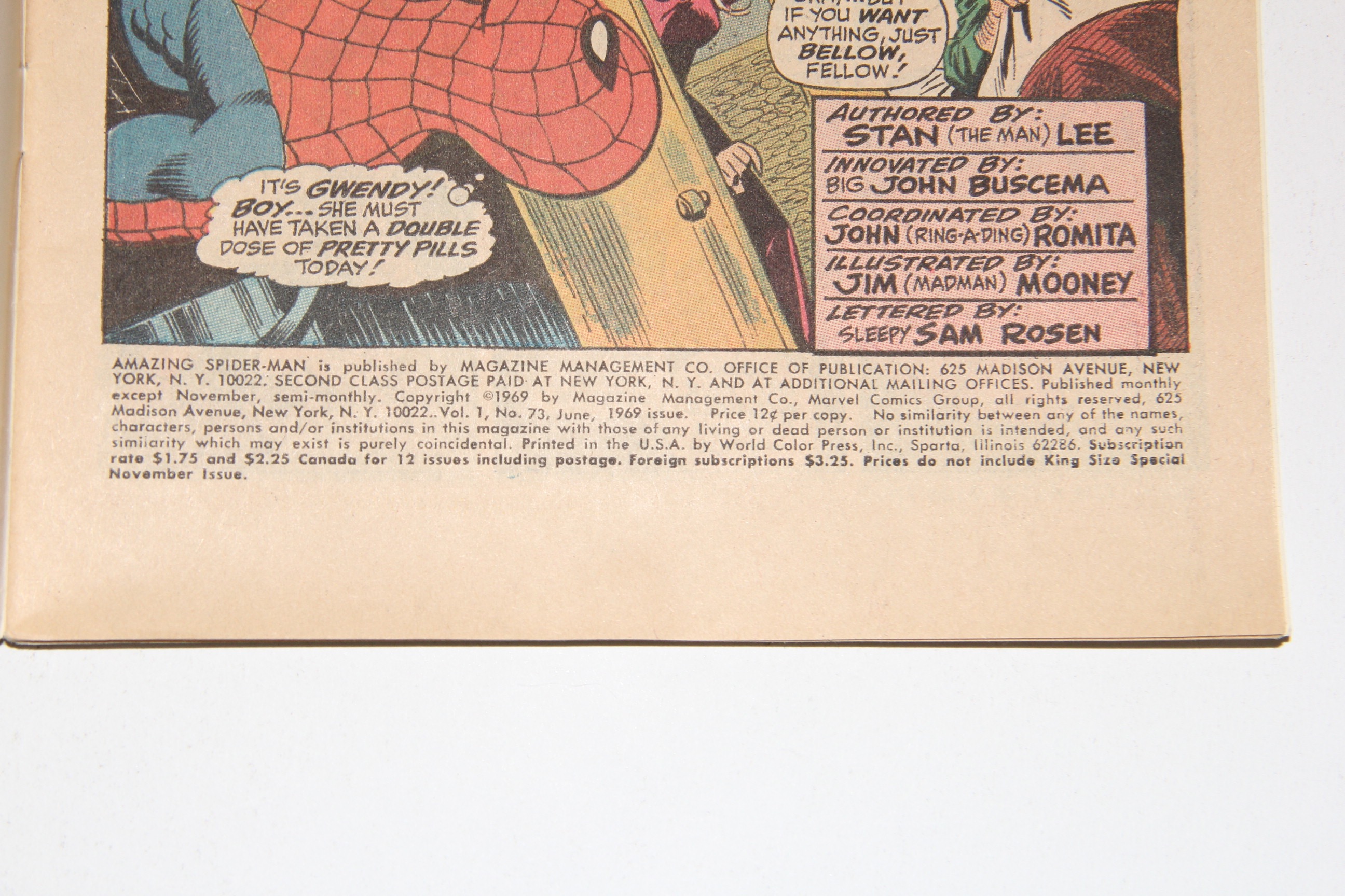 Marvel's Amazing Spider-Man Comic Books Issues 71-75 Featuring First Appearance of Silvermane and Man Mountain Marko
