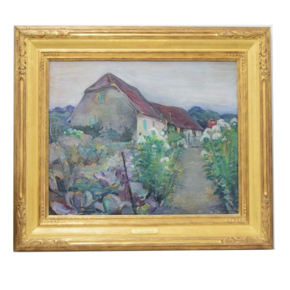 Elizabeth Nourse Oil on Canvas Painting "The Old Farmhouse"