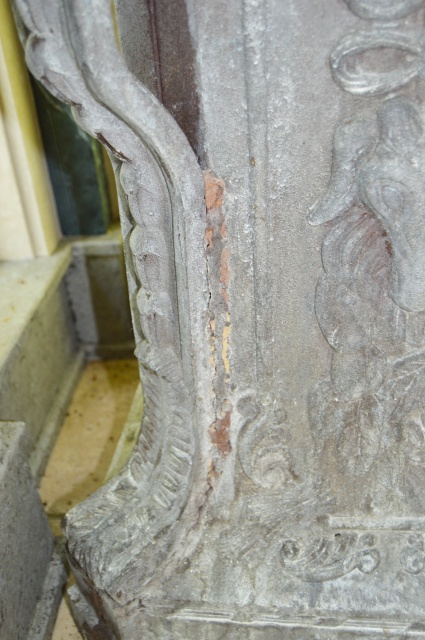 Cast Iron Figural Pedestal Garden Statue